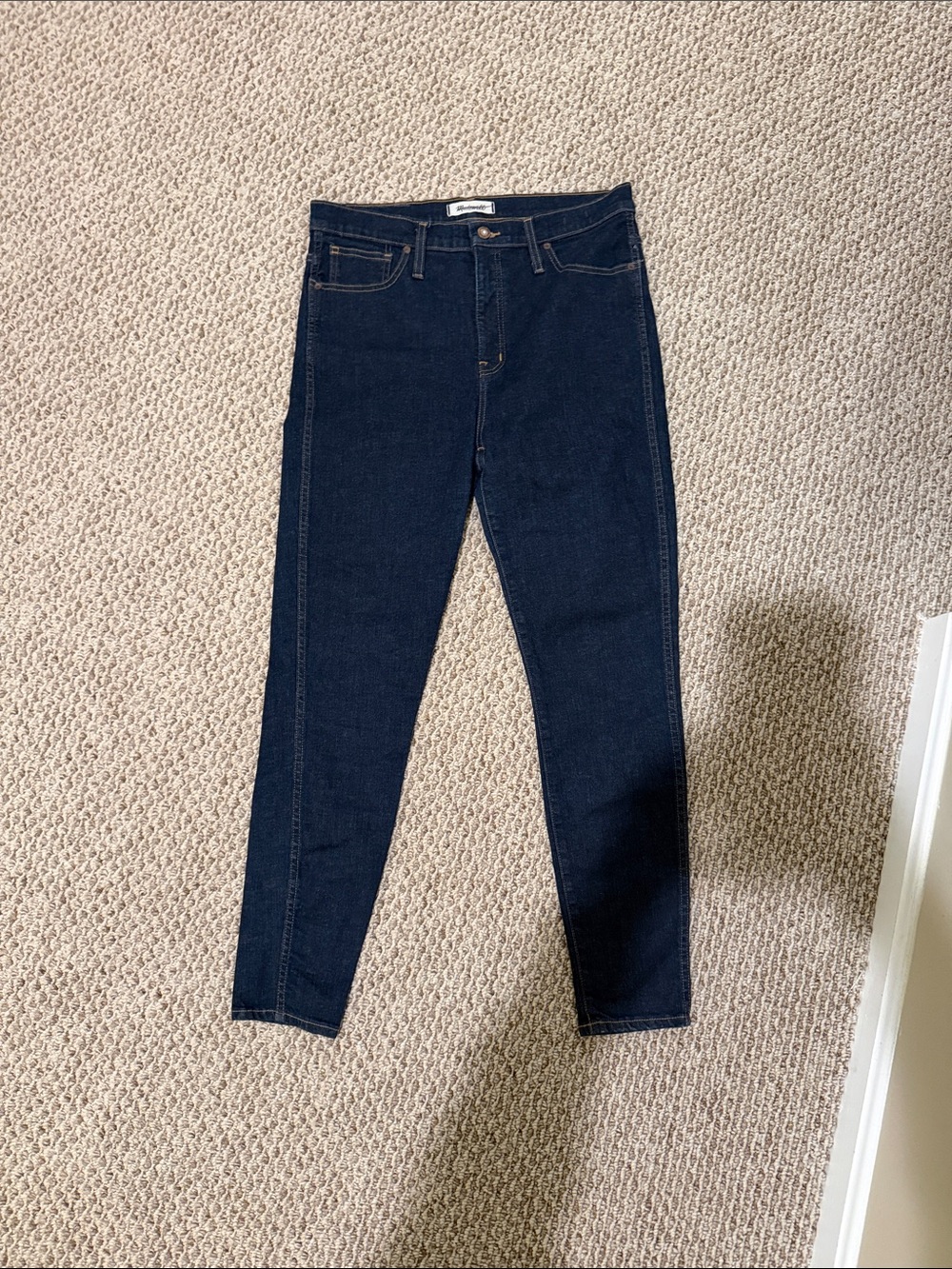 Madewell Dark Indigo High-Rise Skinny Jeans